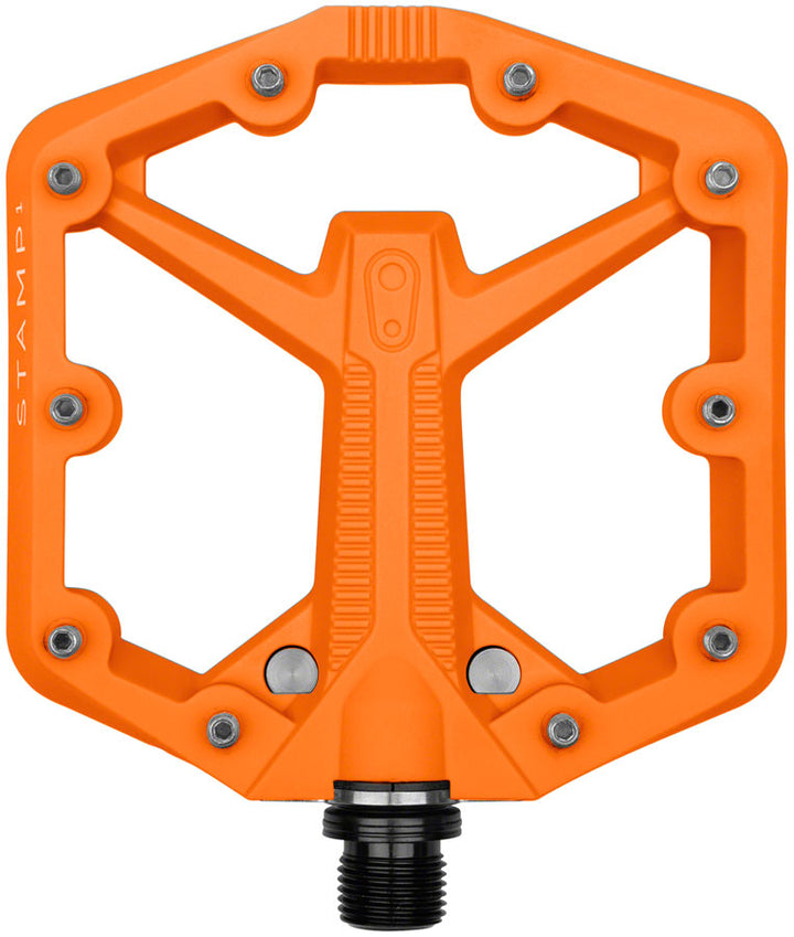 Crankbrothers Stamp 1 Gen 2 Pedals - Platform Composite 9/16" Orange Small