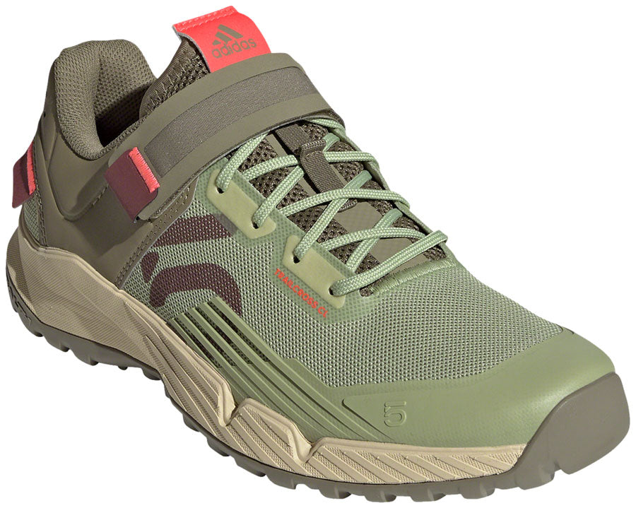 Five Ten Trailcross Mountain Clipless Shoes - Women's Quiet Crimson/Orbit Green/Turbo 5.5