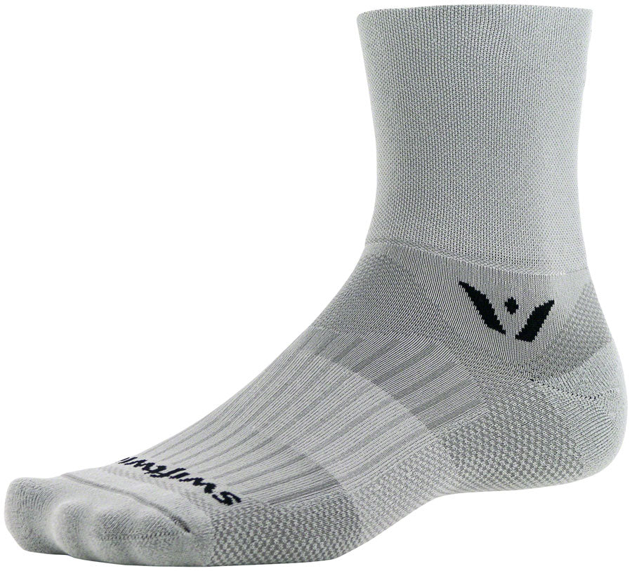 Swiftwick Aspire Four Socks - 4" Pewter Small