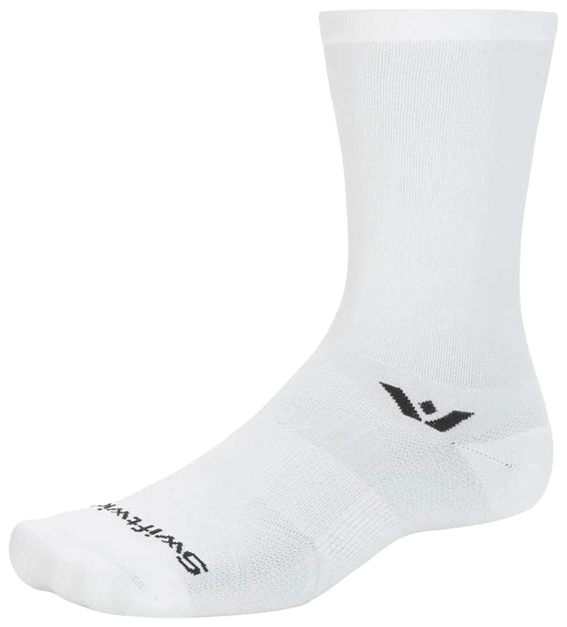 Swiftwick Aspire Crew Socks - Circuit White Small