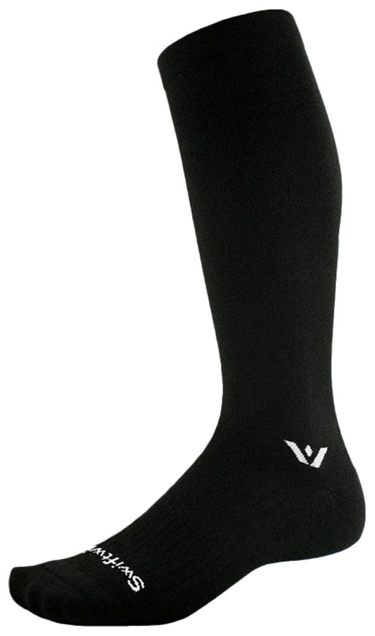 Swiftwick Aspire Knee High Socks - Circuit Black Large