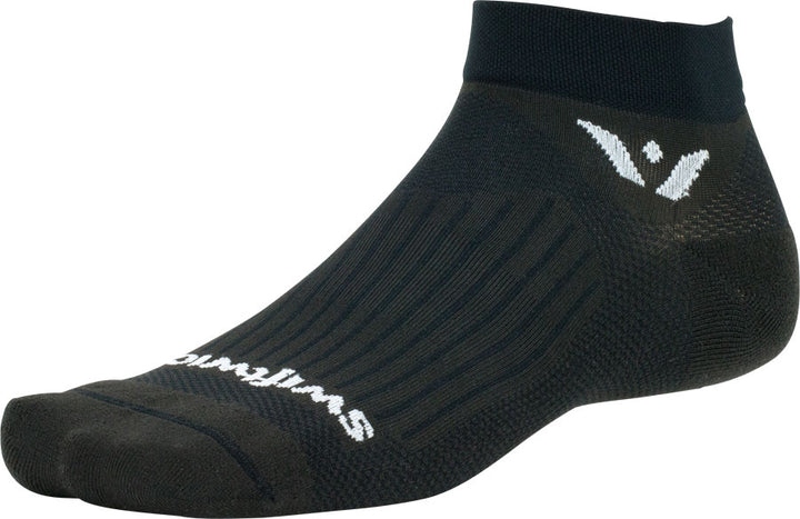 Swiftwick Aspire Ankle Socks - 1" Black Small