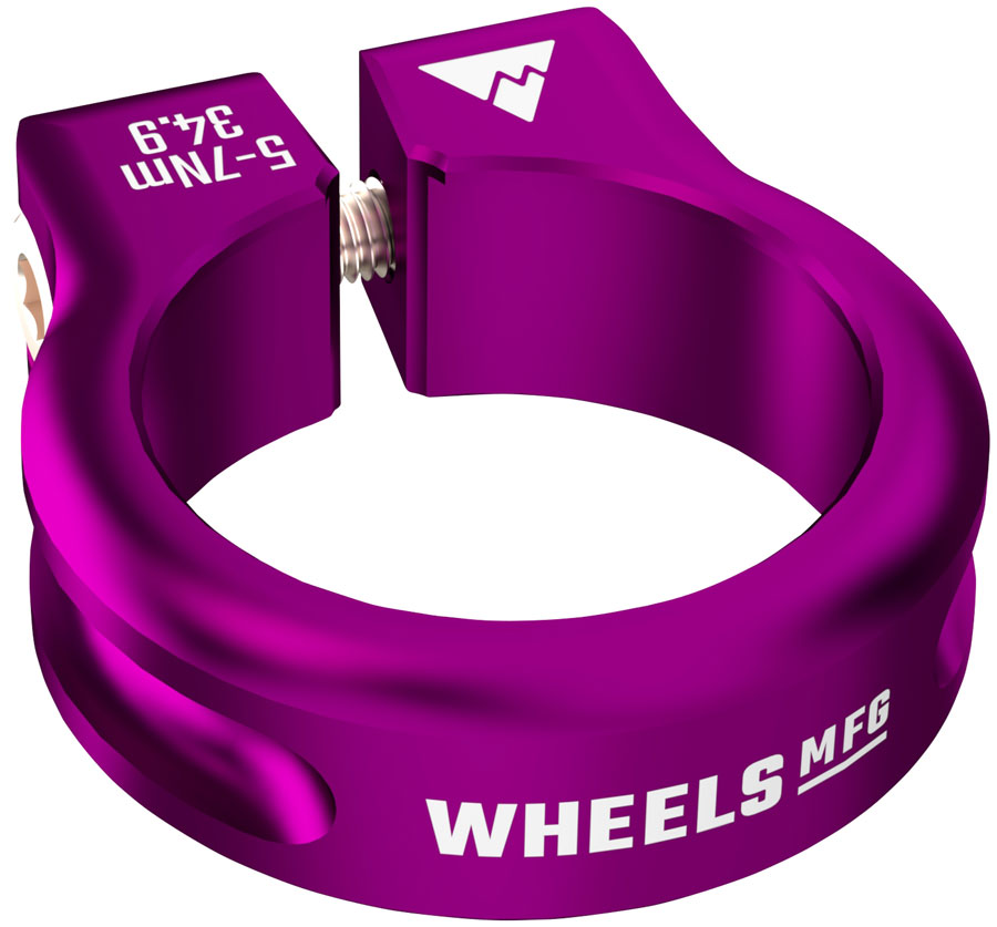 Wheels Manufacturing Seatpost Clamp - 34.9mm Bolt-On Purple