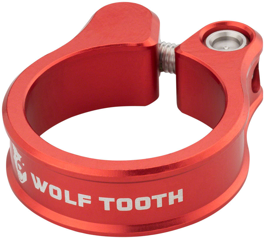 Wolf Tooth Seatpost Clamp - 28.6mm Bolt-On Red
