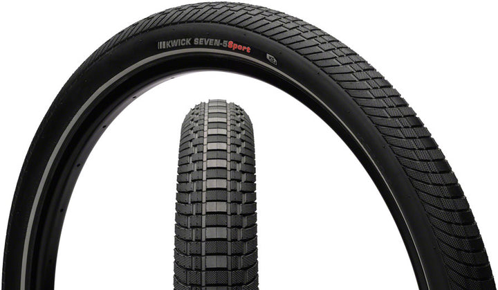 Kenda Kwick Seven.5 Tire - 27.5 x 2.4 Clincher Wire BLK/Reflective 60tpi KS
