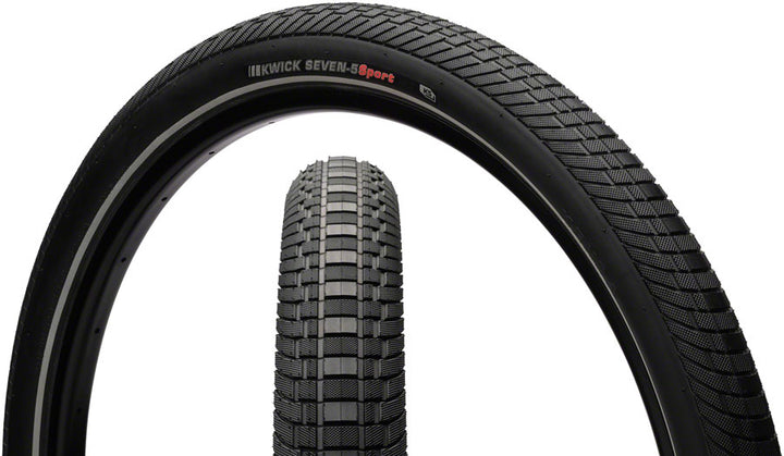 Kenda Kwick Seven.5 Tire - 27.5 x 2.2 Clincher Wire BLK/Reflective 60tpi KS