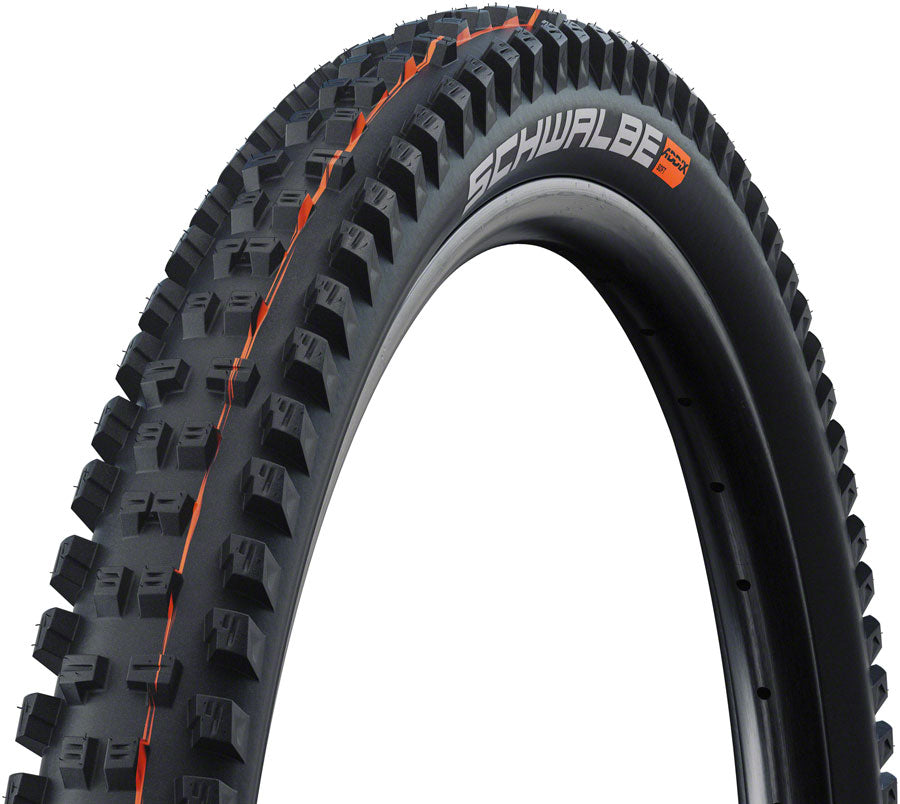 Schwalbe Tacky Chan Tire - 29 x 2.40 Tubeless Folding BLK Evolution Line Super Downhill Addix Ultra Soft E-50