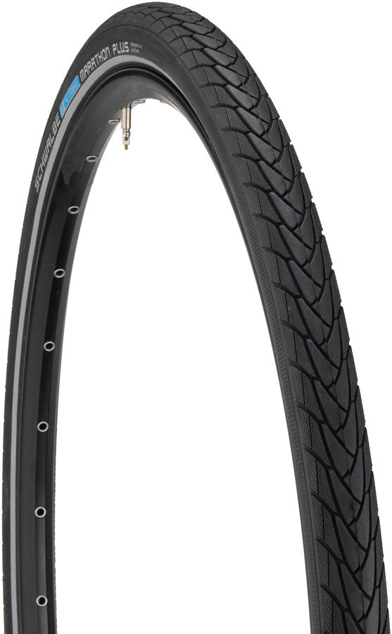 Schwalbe Marathon Plus Tire - 700 x 45 Clincher Wire BLK/Reflective Performance Endurance SmartGuard E-50