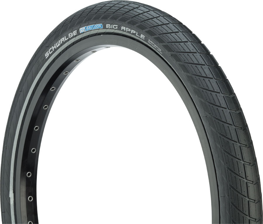 Schwalbe Big Apple Tire - 700 x 50 Clincher Wire BLK/Reflective Active SBC K-Guard
