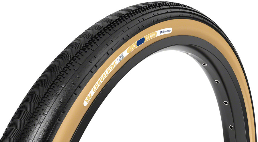 Panaracer GravelKing SS Tire - 650b x 38 / 27.5 x 1.50 Tubeless Folding BLK/Brown