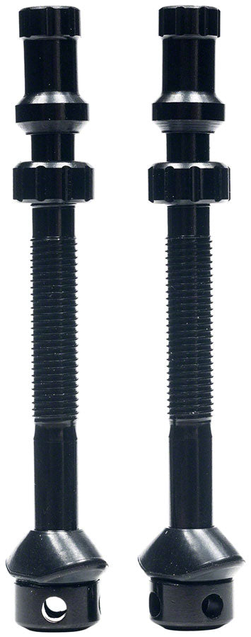 Stan's Tubeless Exo-Core Valve Stems - Alloy Tall Black Pair