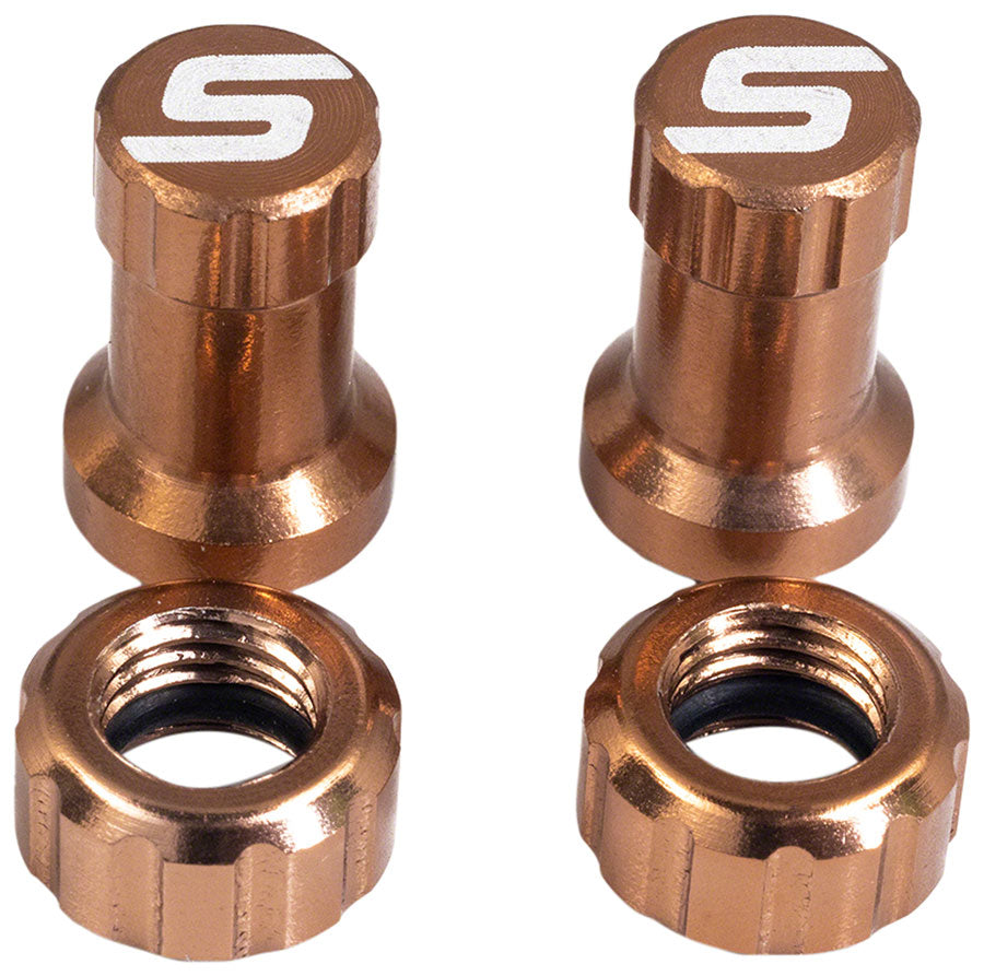 Stan's Tubeless Valve Stem Cap Color Kit - Copper Pair