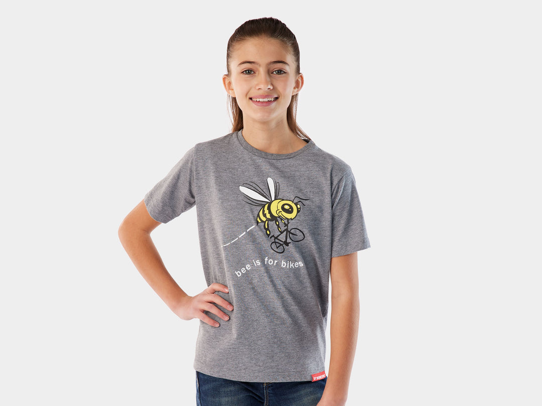 Shirt Trek Bee Tee Youth Medium Grey