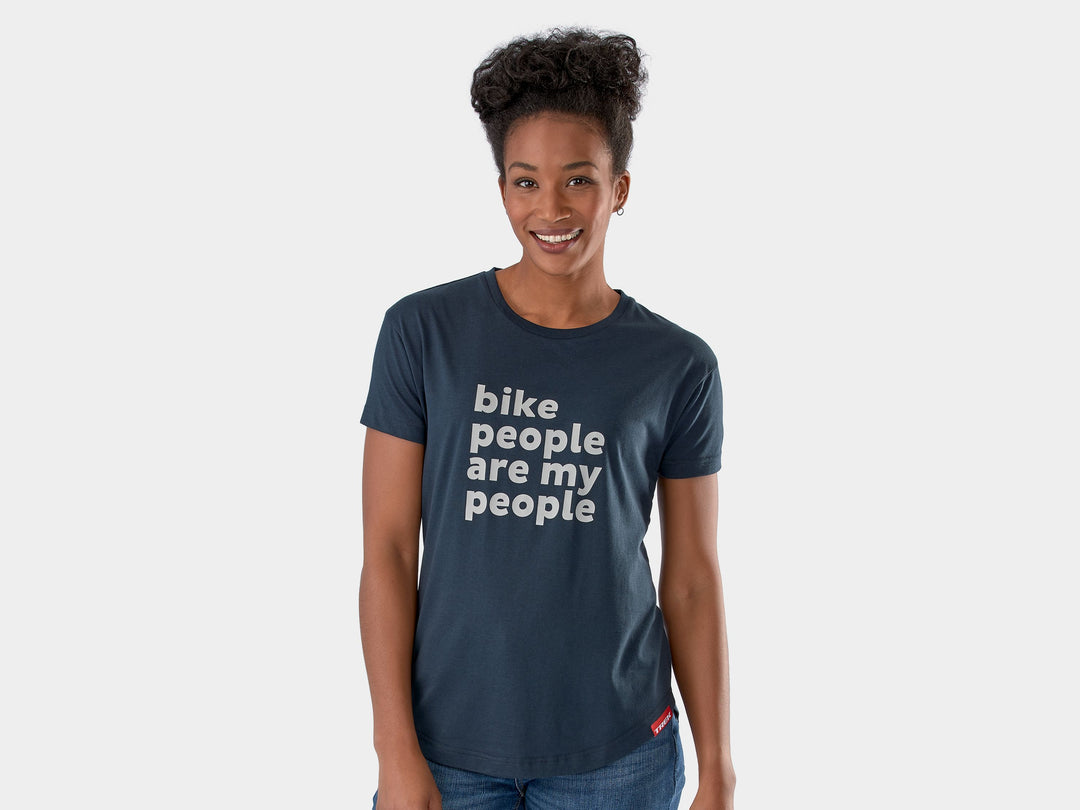 Shirt Trek Bike People Tee Women Large Navy