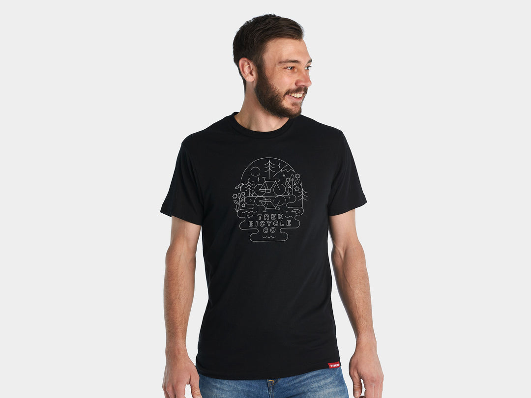 Shirt Trek Lake Tee Medium Black