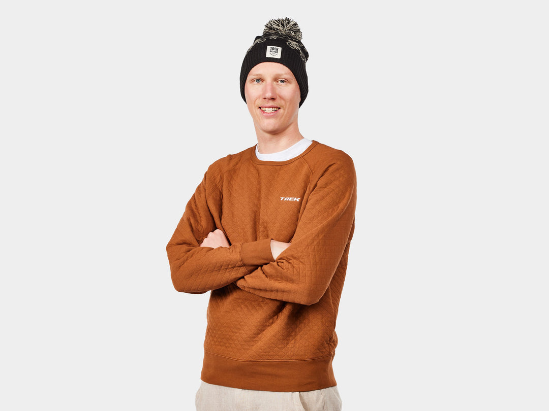 Shirt Trek Quilted Crewneck X-Small Carmel