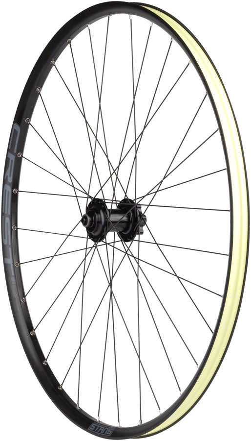 Stan's Crest S2 Front Wheel - 29" QR x 100mm 6-Bolt Black 32H