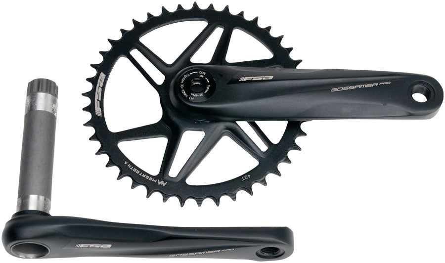 Full Speed Ahead Gossamer Pro AGX+ 1x Crankset - 165mm 11-Speed 42t Direct Mount MegoExo Spindle BLK