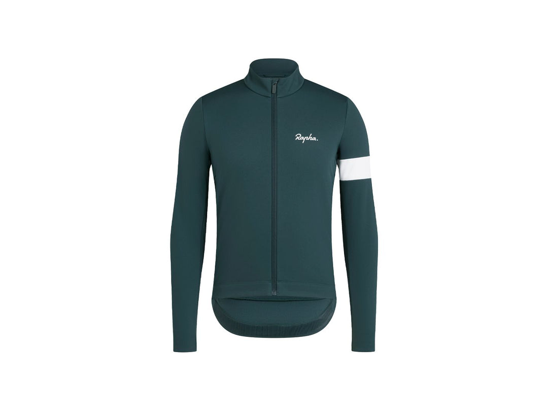 Rapha Core Winter Men Large Forest Green/White Jacket