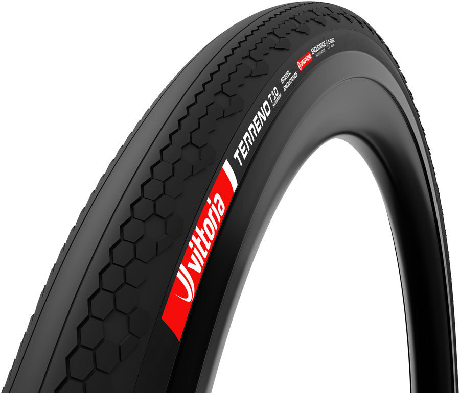 Vittoria Terreno T10 Hardpack Tire - 700 x 55 Tubeless Folding BLK Gravel Endurance Graphene G2.0 E-Bike