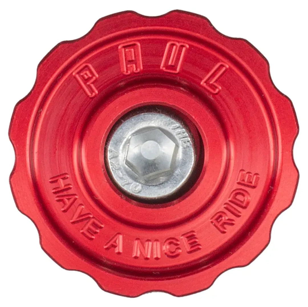 Paul Components The Rook 5mm Aluminum Top Cap Red