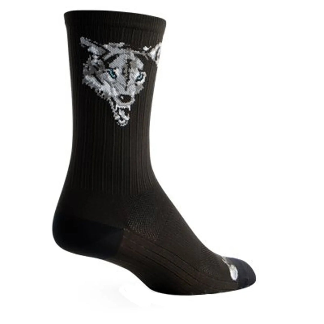 Sockguy Wolf SGX6 Socks 9-13 Black