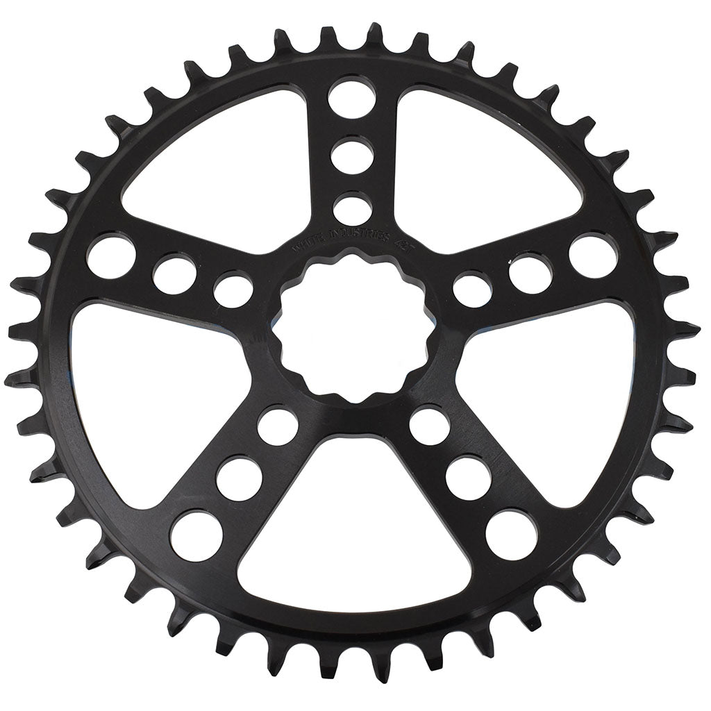 White Industries MR30 TSR 1x Chainring (3mm Offset) 44T Black