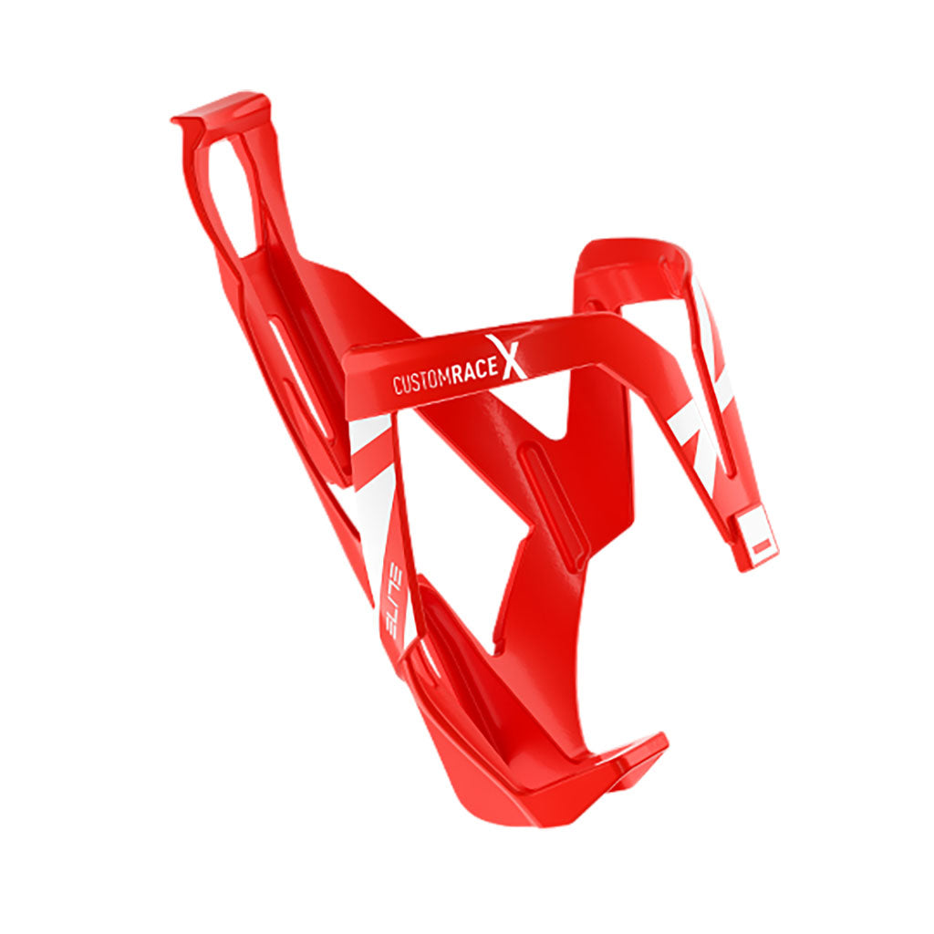 Elite Custom Race X Bottle Cage Red Glossy/White