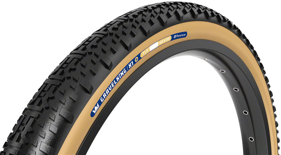 Panaracer GravelKing X1 Plus Tire - 700 x 55 Tubeless Folding Black/Brown