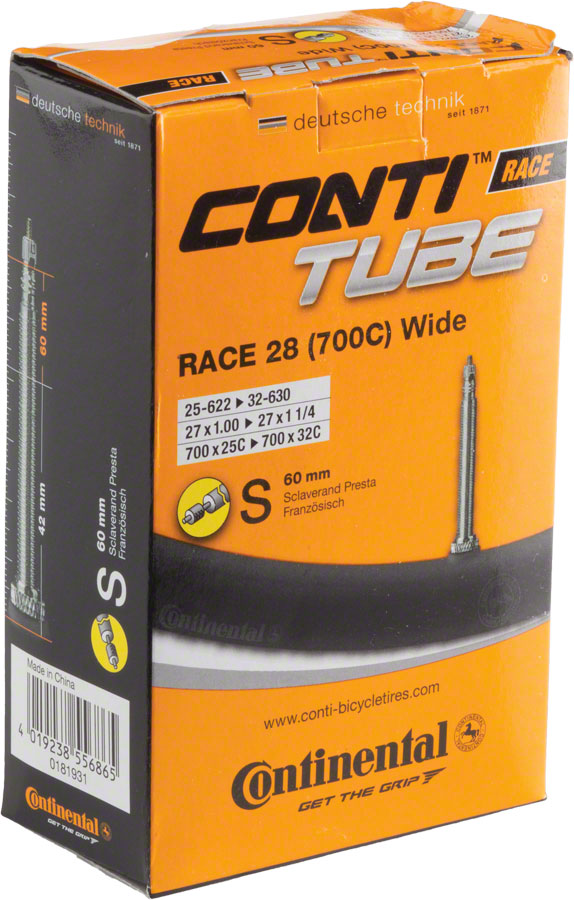 Continental Standard Tube - 700 x 25 - 32mm 60mm Presta Valve