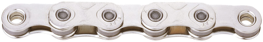KMC X-Flat Waxed Chain - 12/13-Speed 126 Links Compatible SRAM T-Type AXS Systems Silver