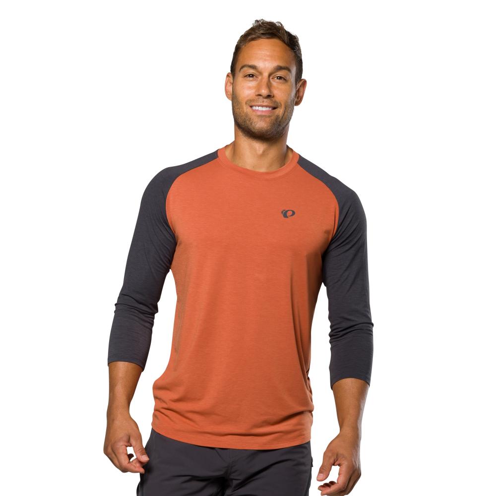 Men's Canyon Merino 3/4 Sleeve Jersey - CLAY/PHANTOM / S