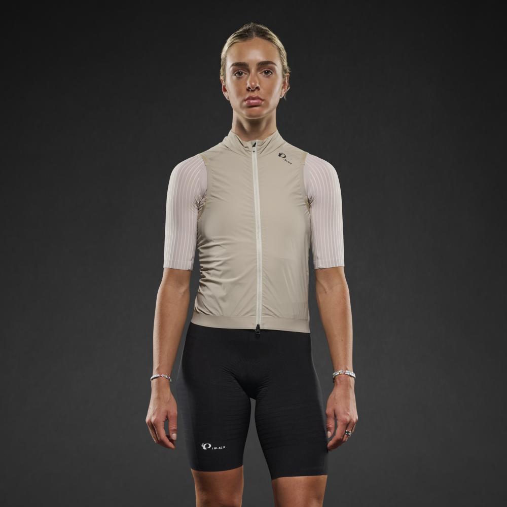 Women's Pi PRO/BLACK Wind Vest - FEATHER GREY / XS