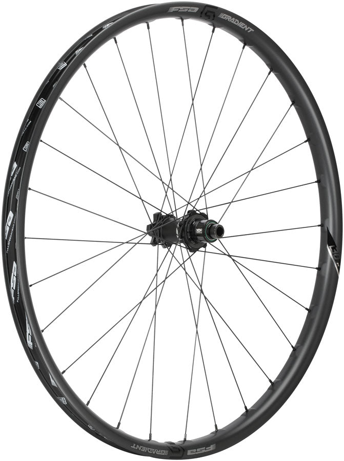 Full Speed Ahead Gradient i30 Carbon Rear Wheel - 27.5" 12 x 148mm 6-Bolt XD Carbon BLK