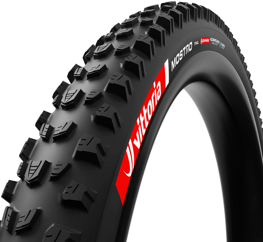 Vittoria Mostro Trail Tire - 29 x 2.60 Tubeless Folding BLK 4C Graphene G2.0 E-Bike