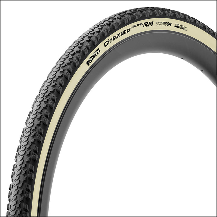 Pirelli Cinturato Gravel RM HP-Line Gravel Tire 700x45C Folding Tubeless Ready SmartEVO GR ProWALL Gravel 120TPI White