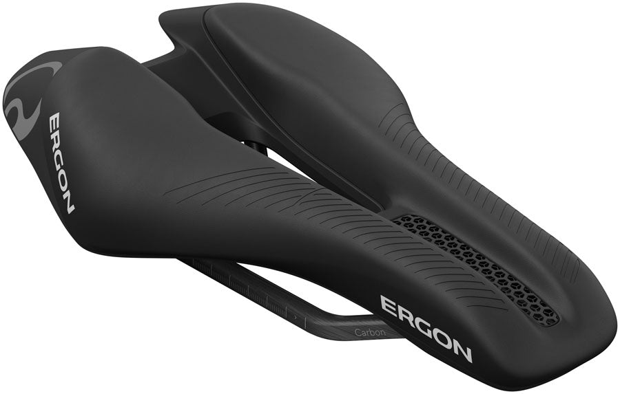 Ergon SR Tri Pro Carbon Saddle - Carbon Black Women's Front