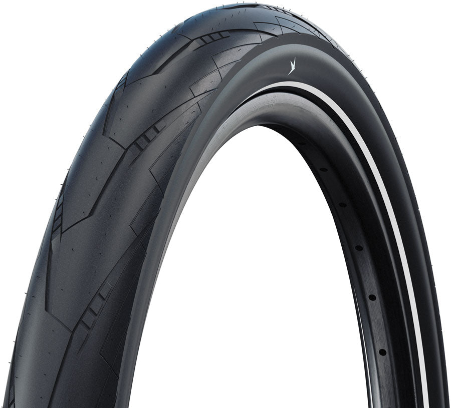Schwalbe Motion Super Moto Tire - 20 x 2.40 Clincher Wire BLK/Reflex Standard RaceGuard DB Defense Addix Green E-50