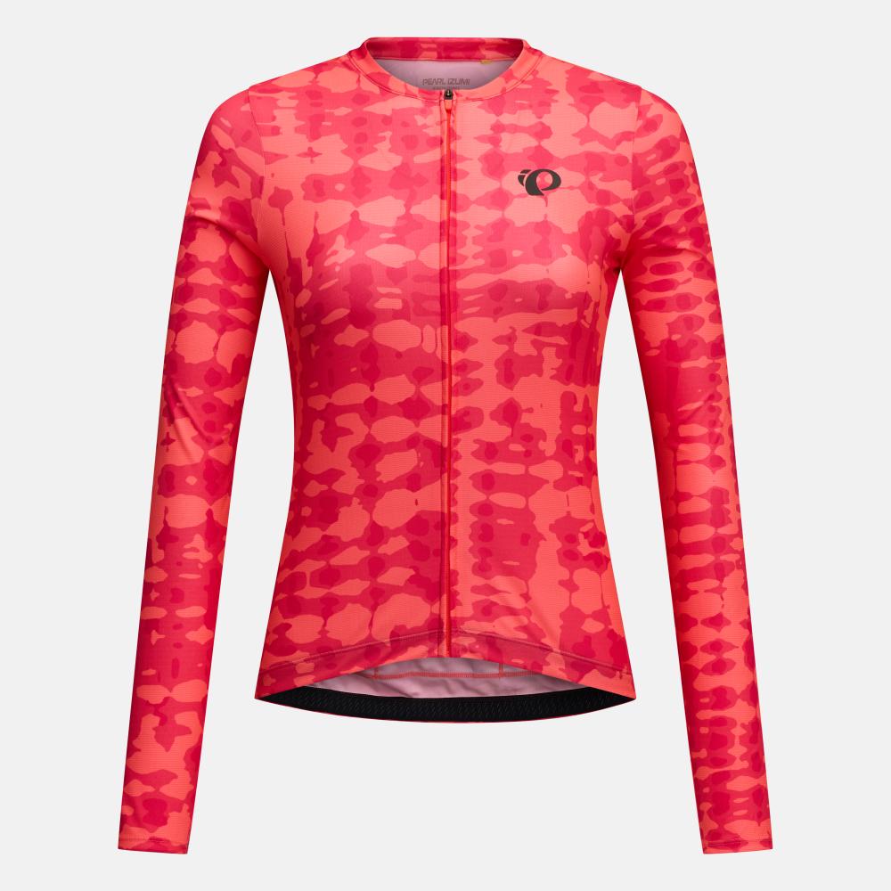 Women's Attack Long Sleeve Jersey - Fiery Coral Immerse / L
