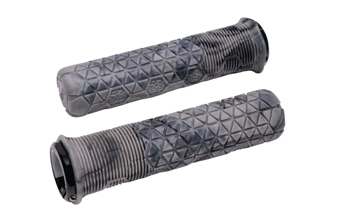 Fractal Lock-On Trail Grip - 31.5mm / Gray Swirl