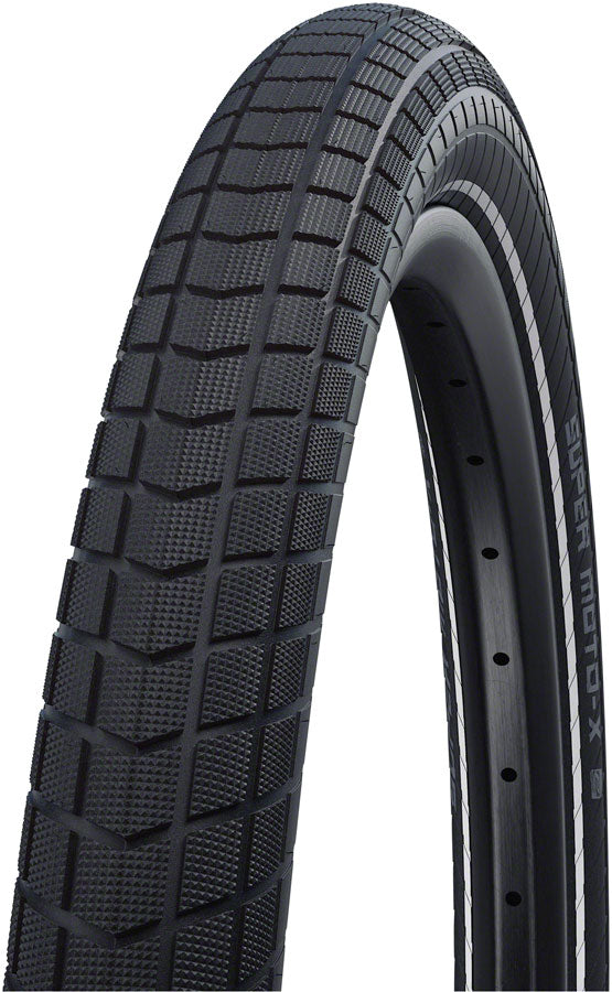 Schwalbe Super Moto-X Tire - 27.5 x 2.4 Clincher Wire BLK Performance Line GreenGuard DoubleDefense