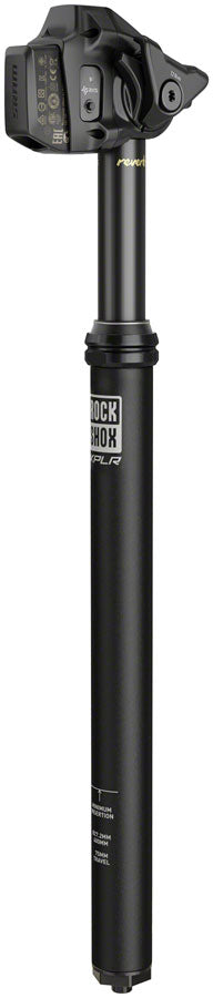RockShox Reverb AXS XPLR Dropper Seatpost - 27.2mm 75mm Travel 400mm Total Length BLK A2