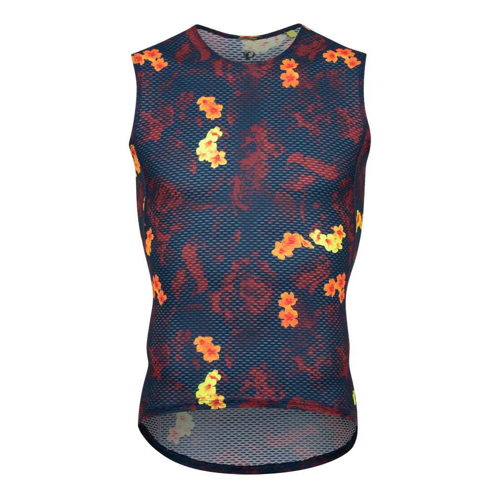 Men's Transfer Mesh Sleeveless Baselayer - HOT FLOWERS / L