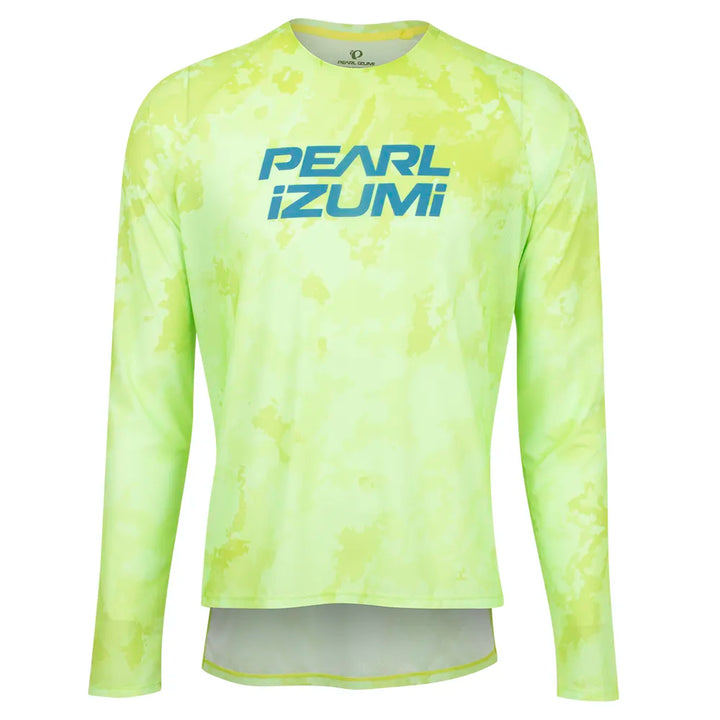 Men's Elevate Long Sleeve Jersey - LIME ZINGER FOUNTAIN / S