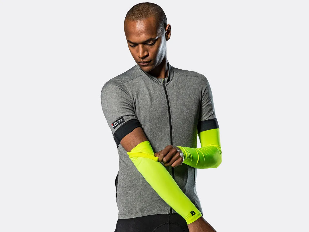 Bontrager UV Sunstop Arm Cover Medium Radioactive YL Warmer
