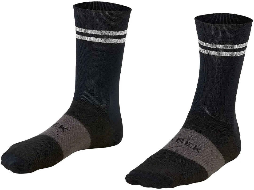 Sock Trek Race Reflective Crew Small (35-38) Black