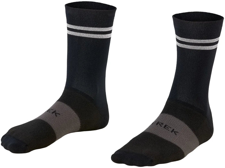 Sock Trek Race Reflective Crew Small (35-38) Black
