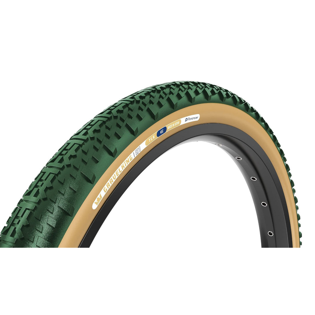 Panaracer GravelKing X1 Tire 700x45 TLC Green/Brown  