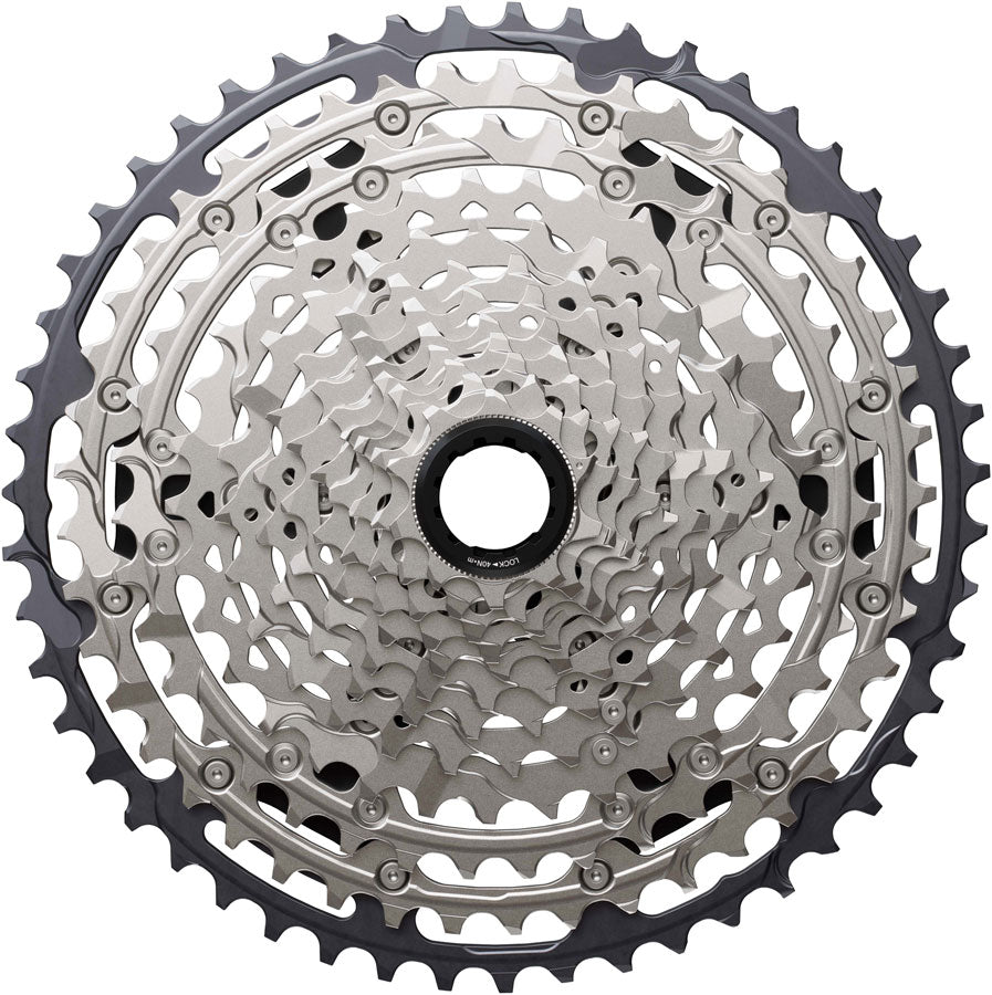 Shimano Deore CS-M7200-12 Cassette - 12-Speed 10-51t Hyperglide+ Micro Spline Silver/BLK