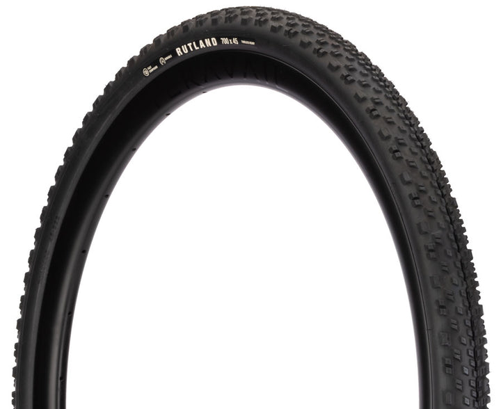 Teravail Rutland Tire - 700 x 40 Tubeless Folding BLK Durable Fast Compound